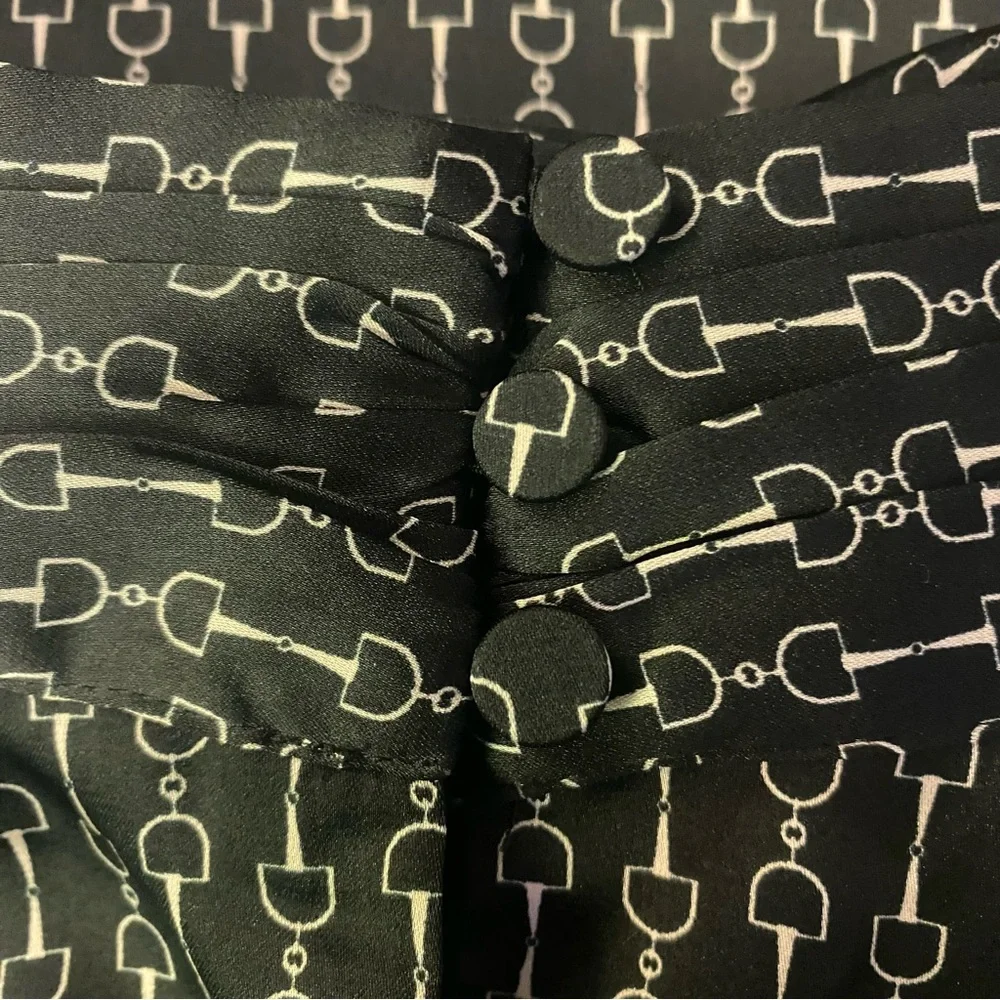 Express Patterned Halter Blouse GUC M - Picture 4 of 5